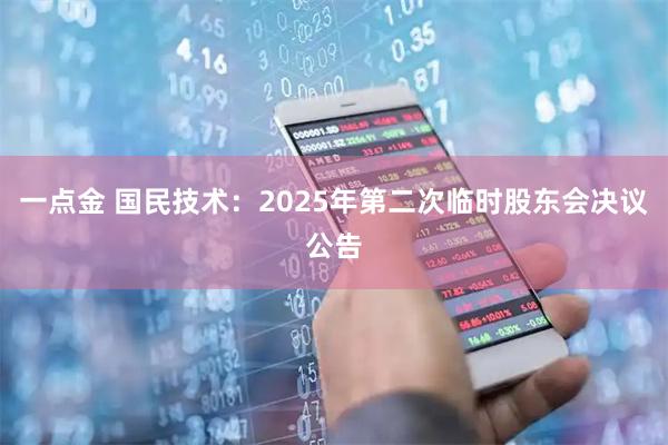 一点金 国民技术：2025年第二次临时股东会决议公告